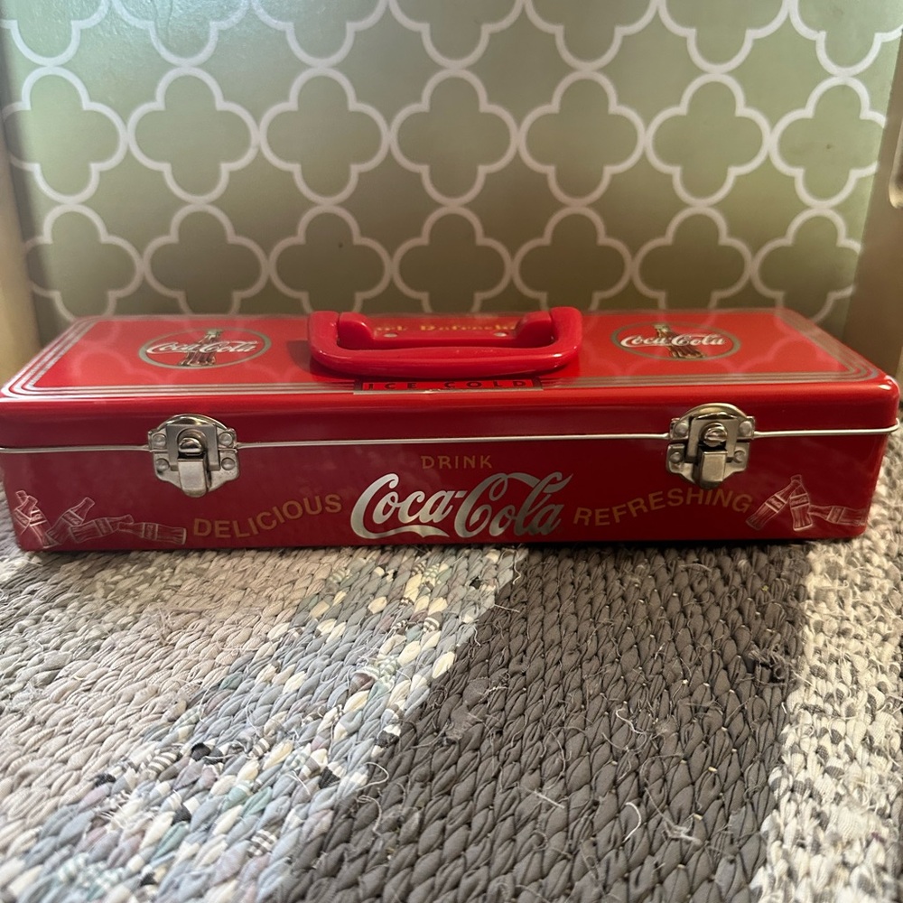 Coca-Cola Red Metal Lunchbox